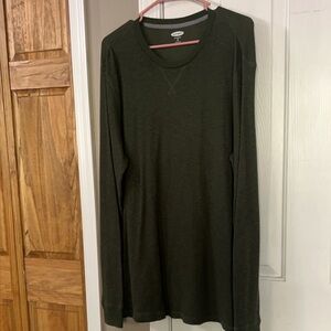 Old Navy Dark Green Long Sleeve Men's Thermal shirt